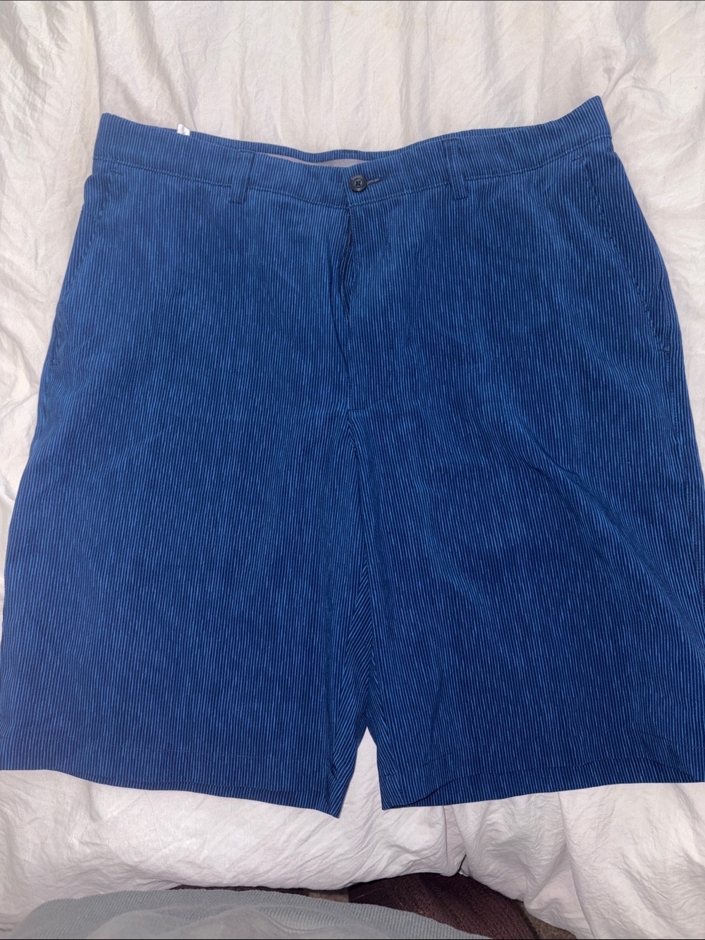 PGA Tour Navy Blue Corduroy Flat-Front Shorts